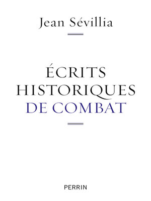 cover image of Ecrits historiques de combat